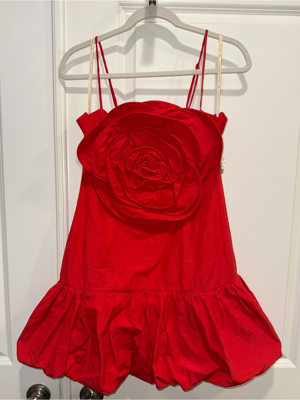 Farm Rio NEW Red Balloon 3D Mini Dress, Size Large